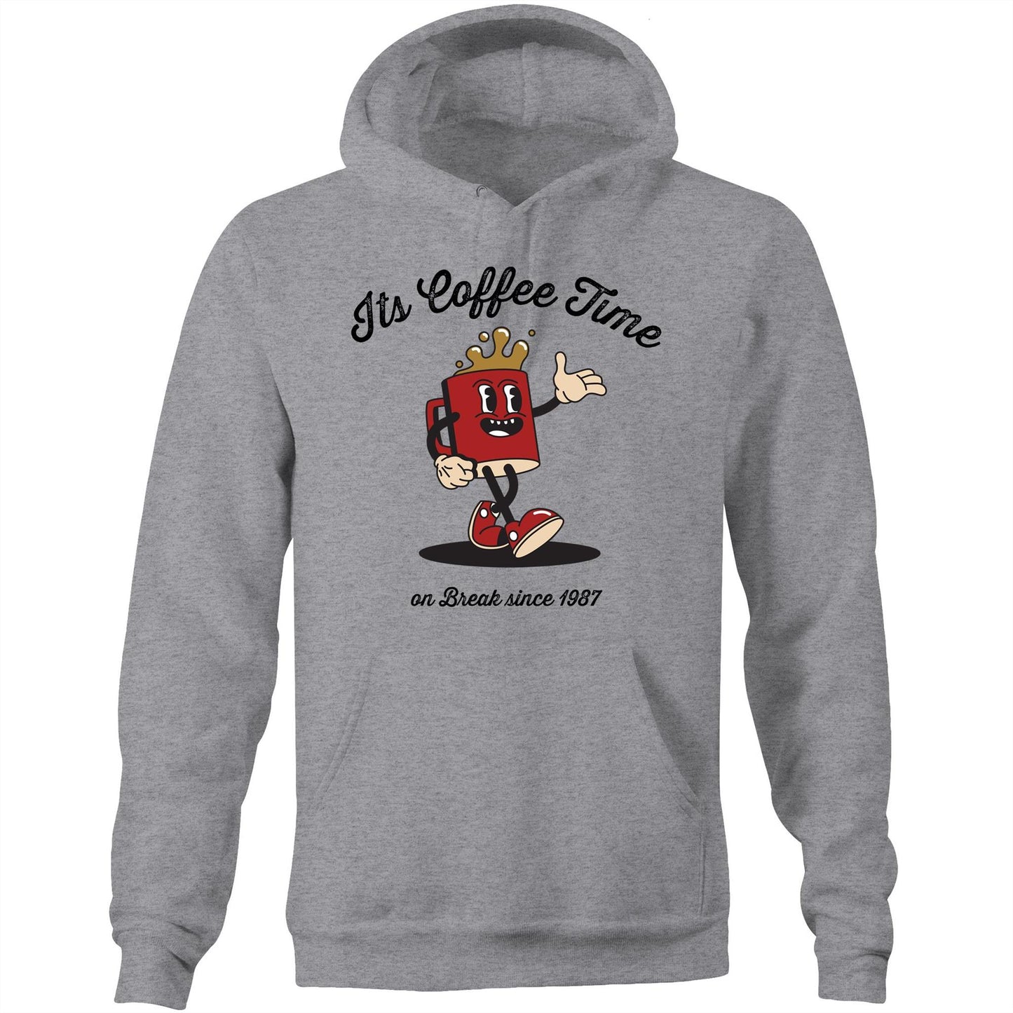 Coffee time Hoodie Sweatshirt grey marle