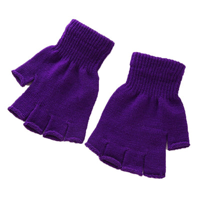 Fingerless Gloves purple