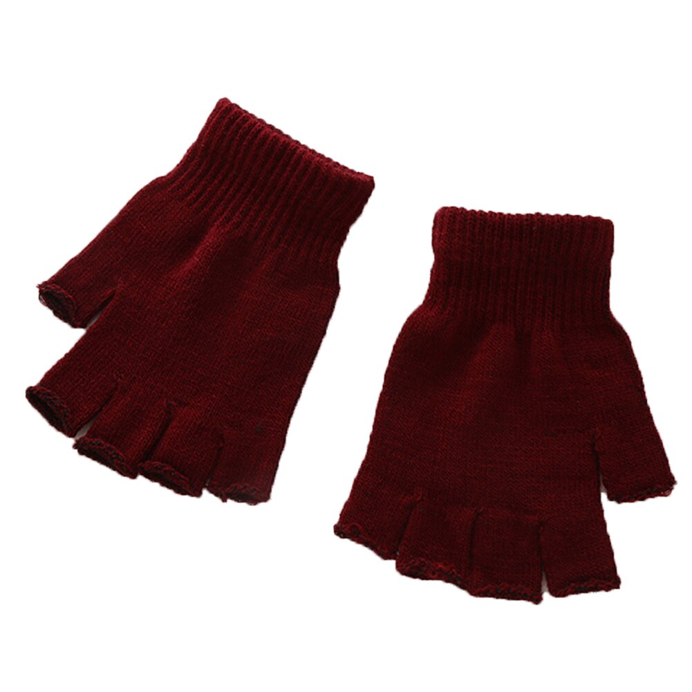 Fingerless Gloves wine red