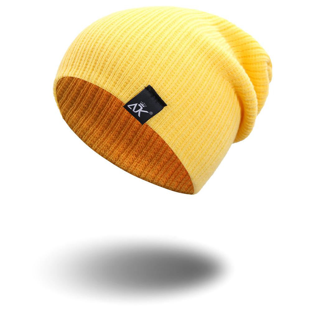 yellow beanie