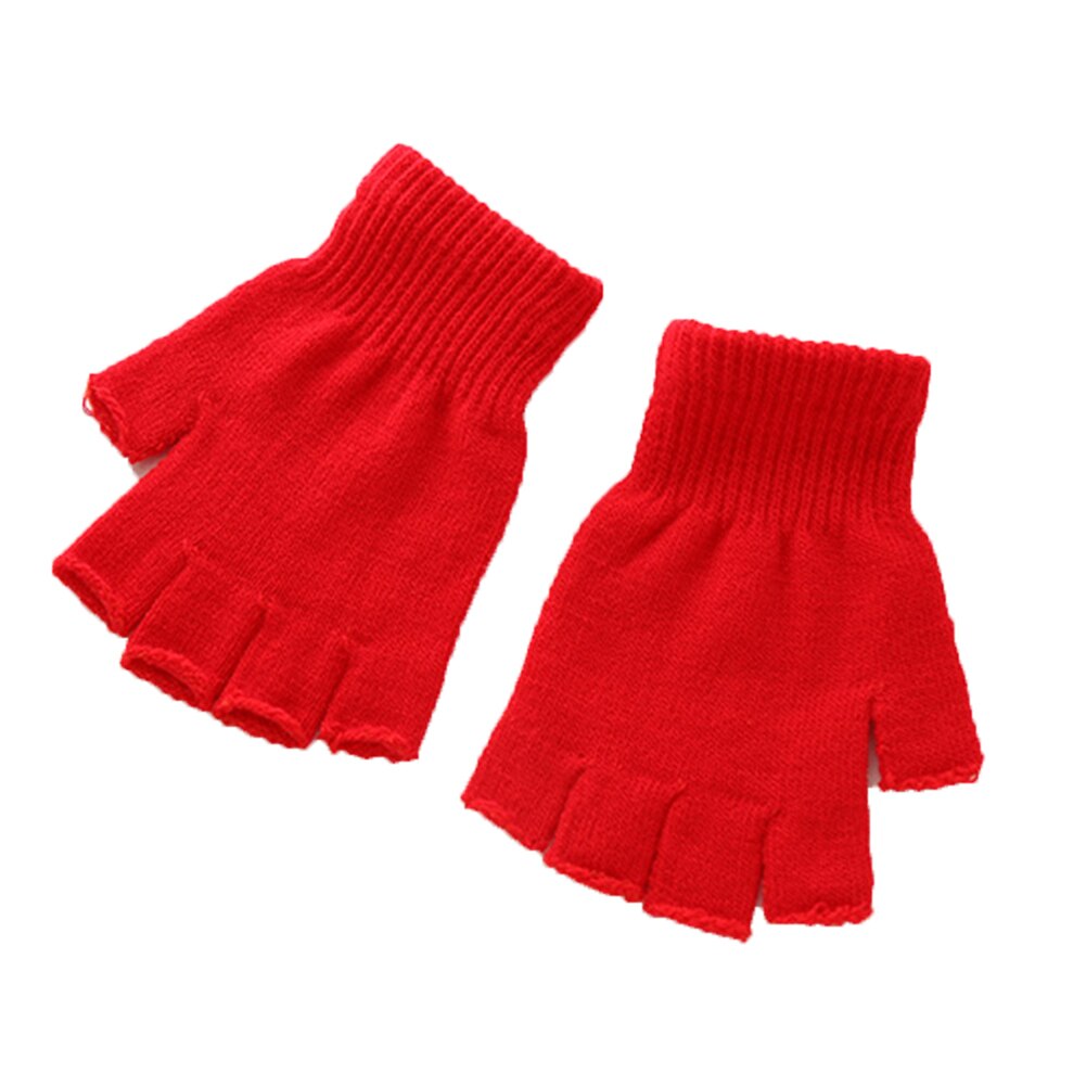 Fingerless Gloves red