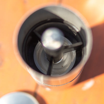 Manual coffee grinder interior