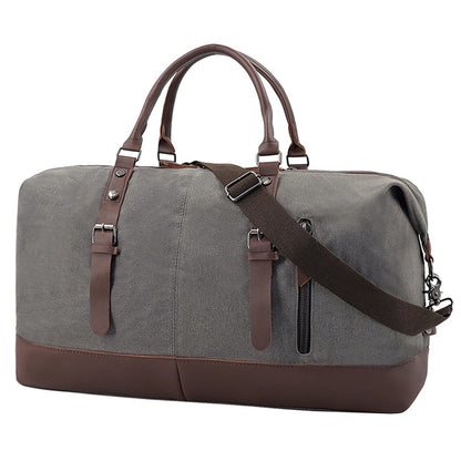 Canvas Duffle Bag  grey