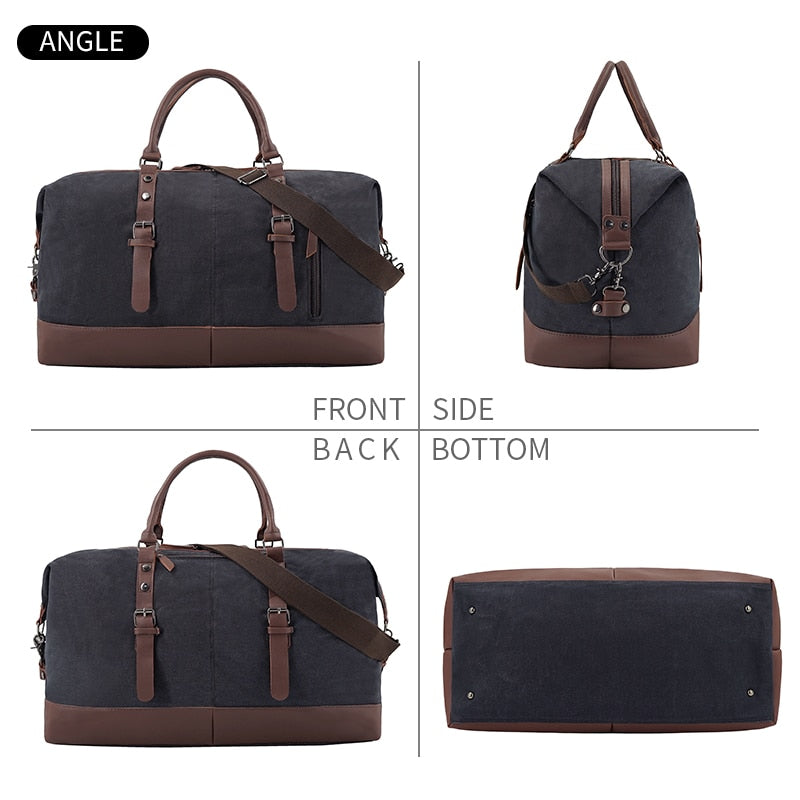 Canvas Duffle Bag angles