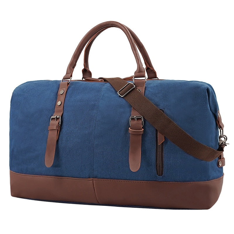 Canvas Duffle Bag blue