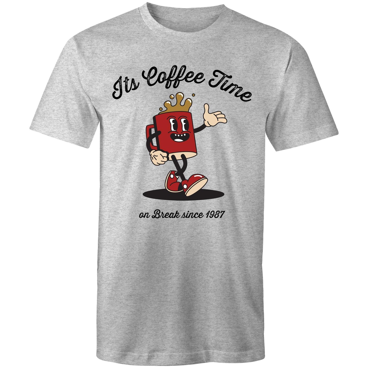 Coffee time T-Shirt grey marle