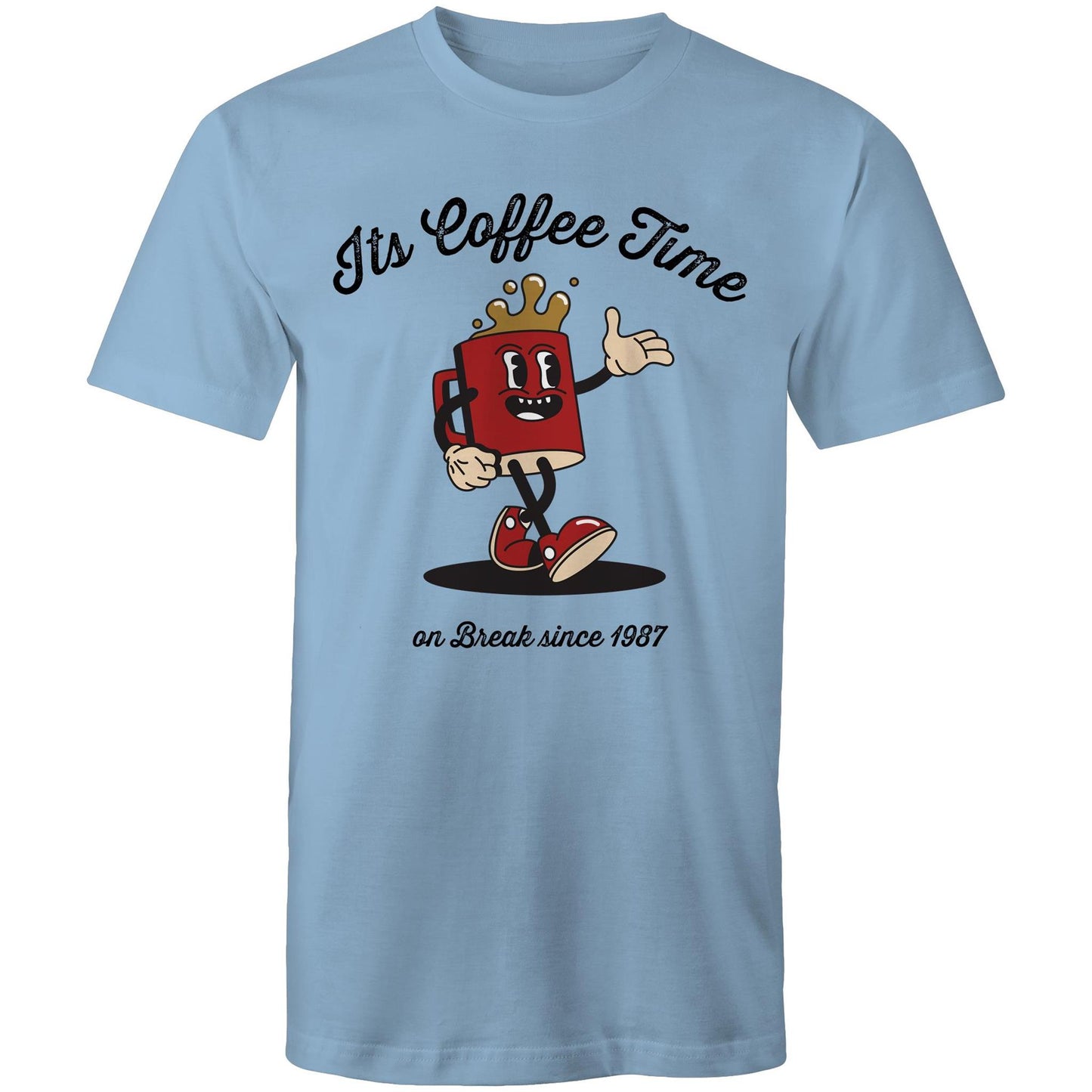 Coffee time T-Shirt carolina blue