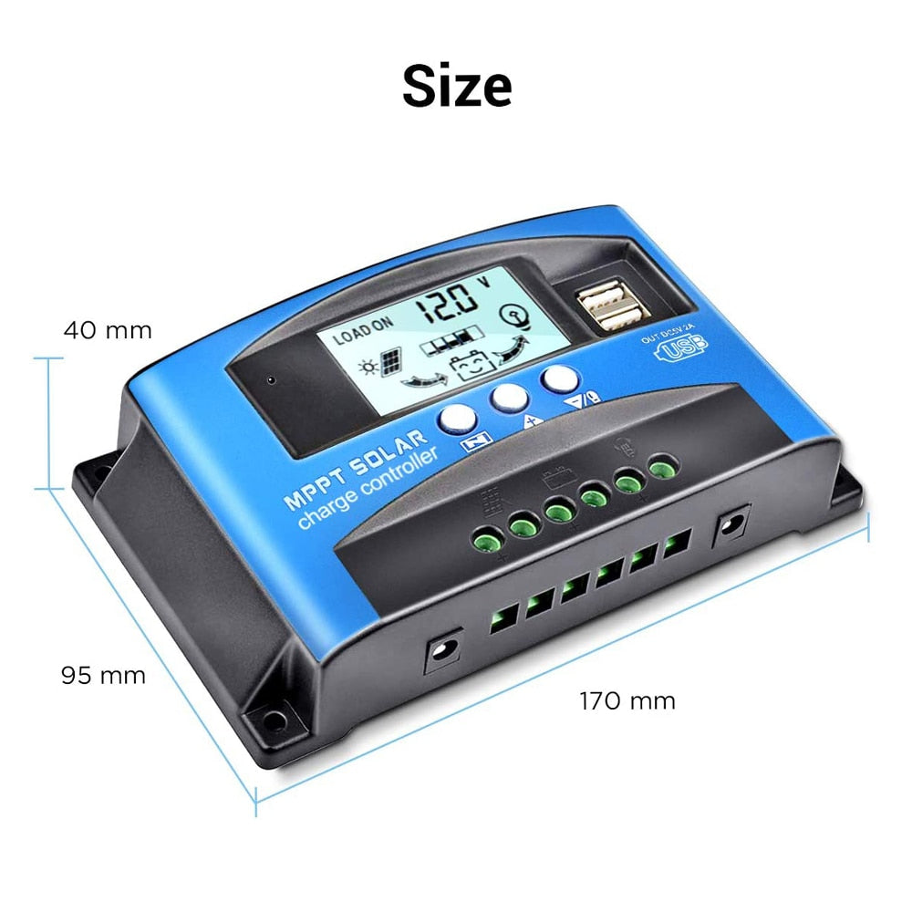 Solar Charge Controller MPPT 30A dimensions