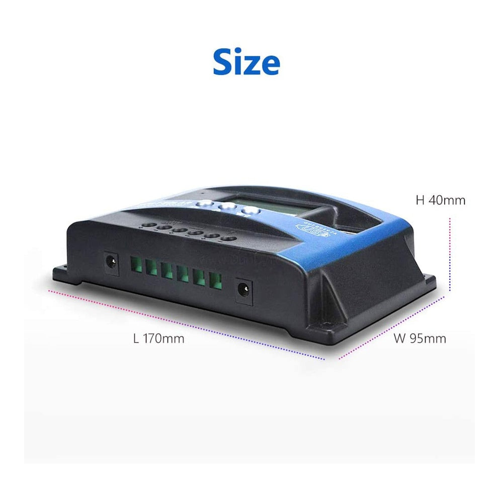 Solar Charge Controller MPPT 30A deimensions