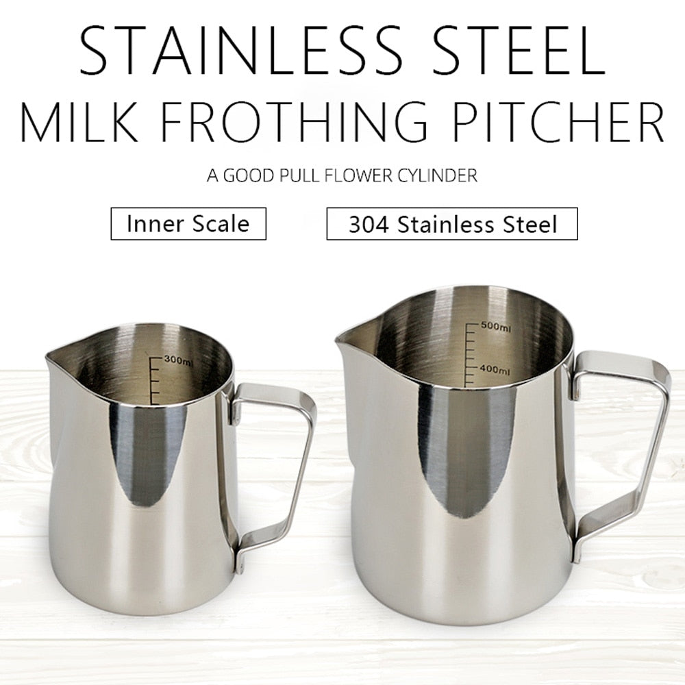 Milk steaming jugs features