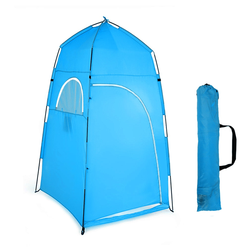 shower tent display