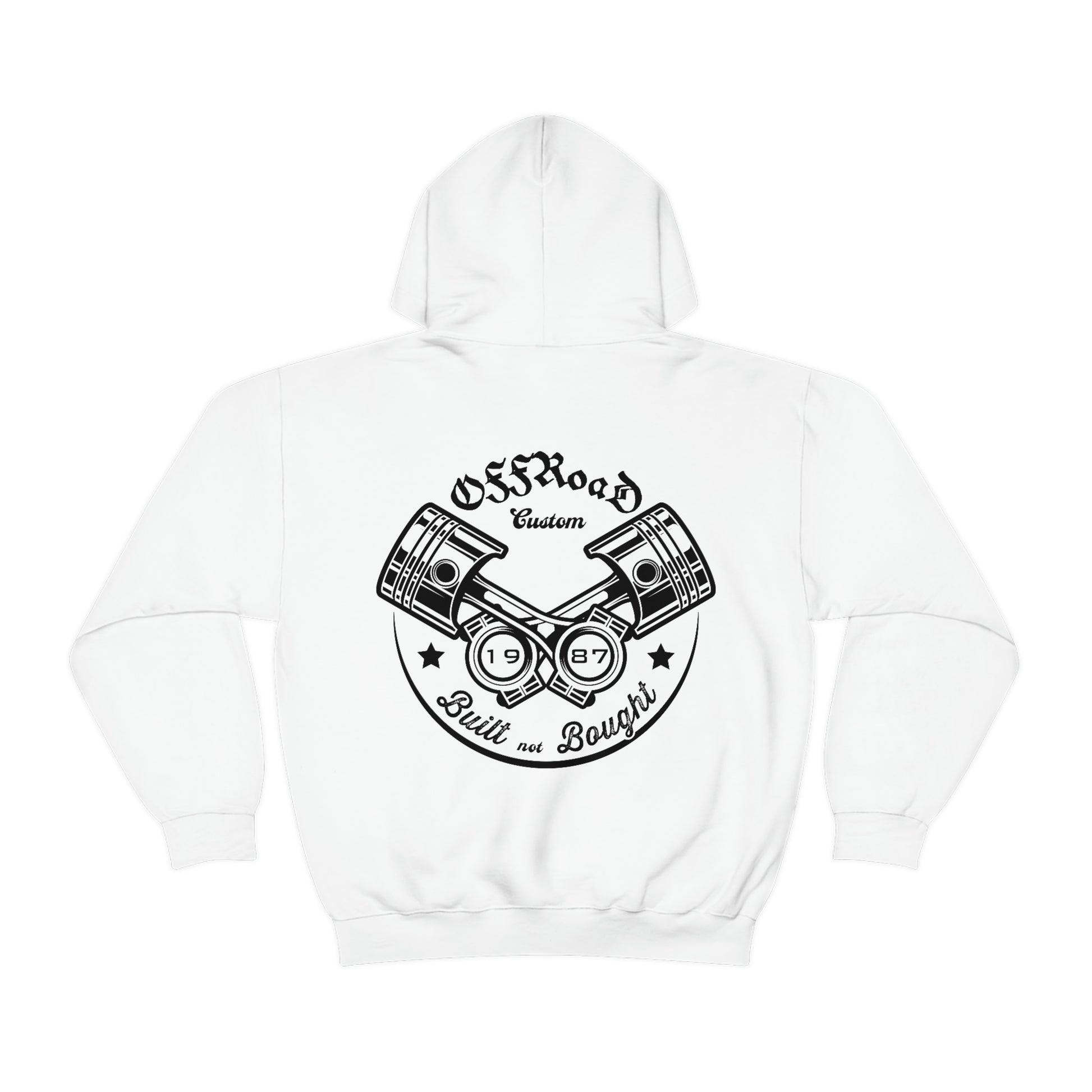 Piston's Hooded Sweatshirt white design