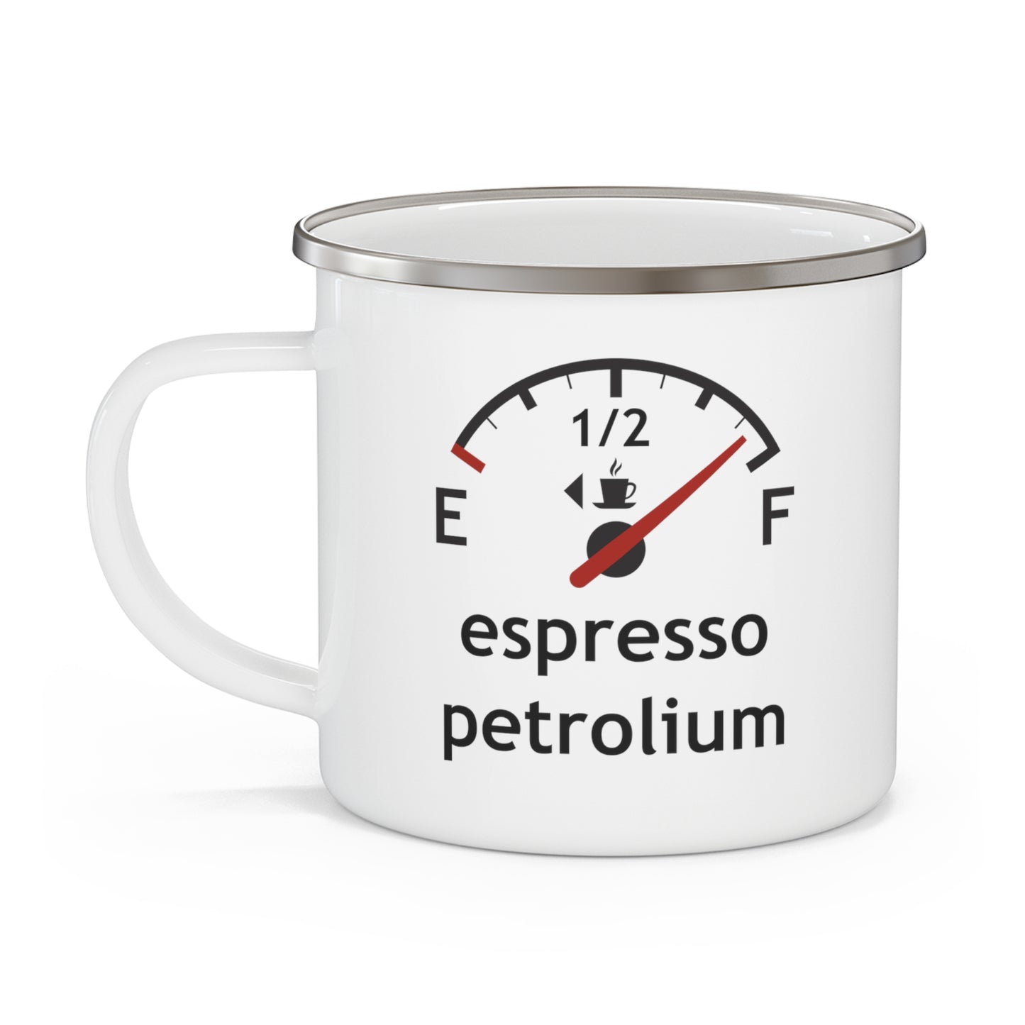 Espresso Petrolium Enamel Mug