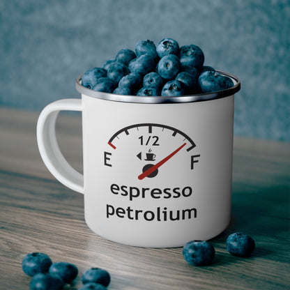 Espresso Petrolium Enamel Mug context image